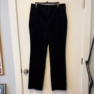 NWT NYDJ Black Velvet Trouser Straight Leg Sz 12 33” inseam